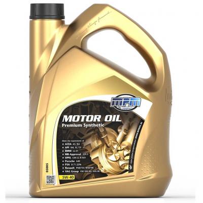 MPM 05005 Premium Synthetic motorolaj, 5W-40, 5liter MPM