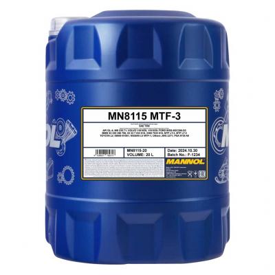Mannol 8115-20 MTF-3 75W hajt�m�olaj, v�lt�olaj 20lit. MANNOL