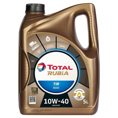 Total Rubia TIR 8600 10W-40 motorolaj, 5lit