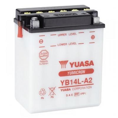 Yuasa Yumicron YB14L-A2 motorkerékpár akkumulátor, 12V 14,7Ah 175A J+