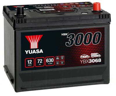Yuasa SMF YBX3068 akkumultor, 12V 72Ah 630A J+, japn YUASA