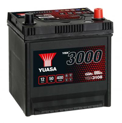 Yuasa SMF YBX3108 akkumultor, 12V 50Ah 400A J+, japn YUASA