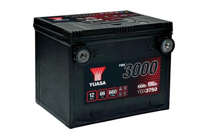 Yuasa SMF YBX3750 akkumulátor, 12V 66Ah 660A B+ USA, oldalcsatlakozós YUASA