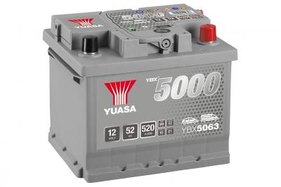 Yuasa Silver High Performance SMF YBX5063 akkumultor, 12V 52Ah 520A J+ EU, a...