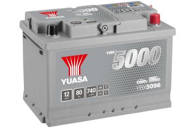 Yuasa Silver High Performance SMF YBX5096 akkumultor, 12V 80Ah 740A J+ EU, m...