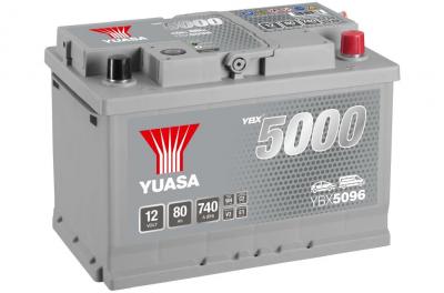 Yuasa Silver High Performance SMF YBX5096 akkumultor, 12V 80Ah 740A J+ EU, magas YUASA