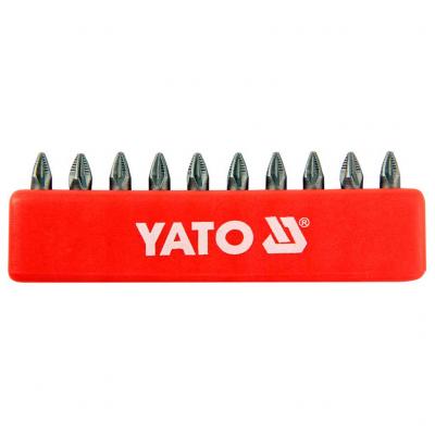 Yato csavarhz bitfej kszlet, pozidriv, 1/4"x25 mm, PZ1, 10 db Yato bitfejek alkatrsz vsrls, rak