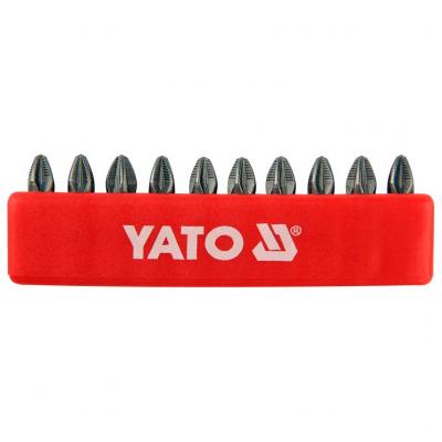 Yato csavarhz bitfej, pozidriv, 1/4"x25 mm, PZ2, 10 db YATO