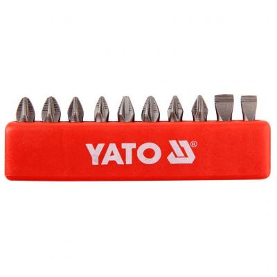 Yato csavarh�z� bitfej k�szlet, 1/4"x25 mm, 10 db YATO