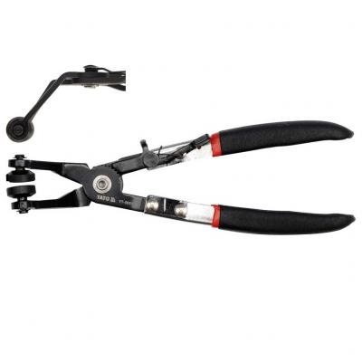 Yato v�zcs�bilincs-fog� max. 4mm dr�tbilincshez, egyenes hornyos, hajl�tott, 215mm