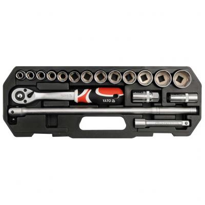 Dug�kulcs k�szlet, 1/2", 18db-os, kr�m van�dium, S Yato dug�kulcsok alkatr�sz v�s�rl�s, �rak