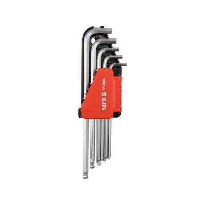 Yato Imbuszkulcs k�szlet 1" 12db hex, extra hossz�, g�mbv�g� YATO