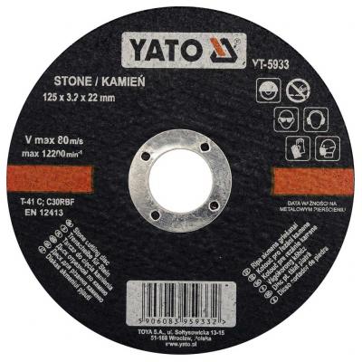 Yato Flexkorong, v�g�korong, k�h�z 125x3.2x22.2mm Szersz�m - Flexkorong alkatr�sz v�s�rl�s, �rak