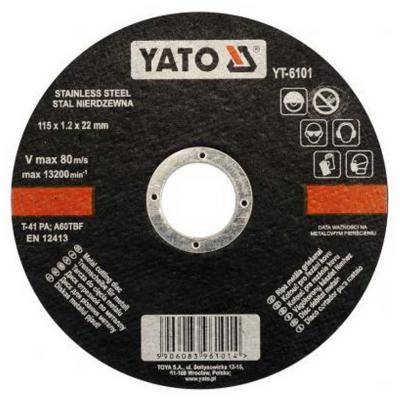 Yato Flexkorong, v�g�korong, rozsdamentes ac�lhoz 115x1,2x22,2mm YATO