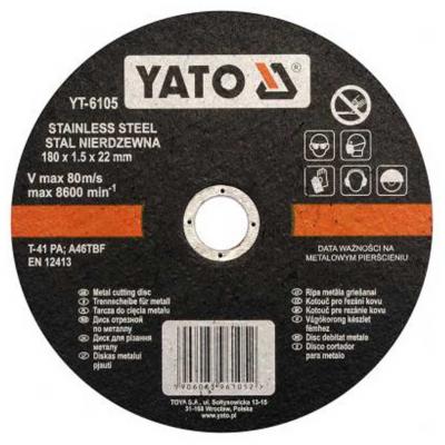 Yato Flexkorong, v�g�korong, f�mhez Inox 180x1,5x22mm� Szersz�m - Flexkorong alkatr�sz v�s�rl�s, �rak
