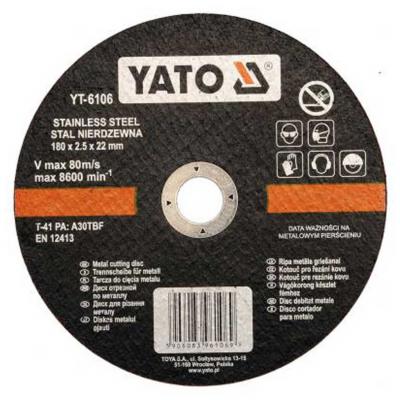 Yato Flexkorong, v�g�korong, f�mhez Inox 180x2,5x22mm� Szersz�m - Flexkorong alkatr�sz v�s�rl�s, �rak