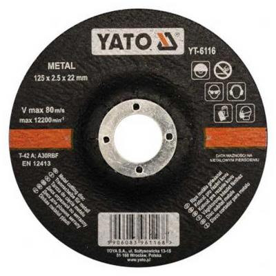 Yato Flexkorong, v�g�korong, f�mv�g� 125x2.5x22mm YATO