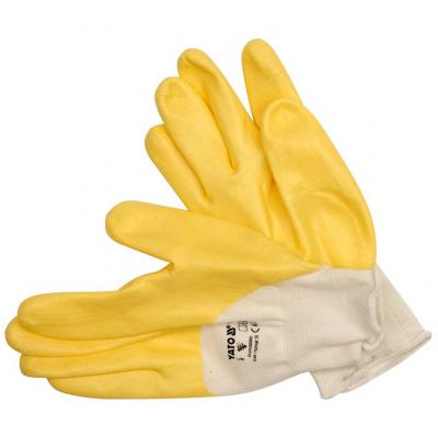 Yato munkav�delmi keszty�, nitril m�rtott, s�rga, 9