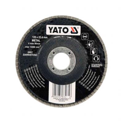Yato Lamell�s csiszol�korong, P120, 125x22,2mm YATO