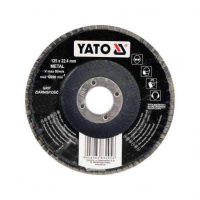 Yato Lamell�s csiszol�korong, P120, 125x22,2mm YATO