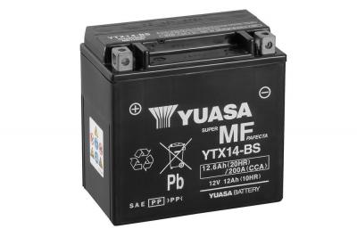 Yuasa YTX14-BS VRLA AGM  motorakkumulátor, 12V 12,6Ah 2000A B+
