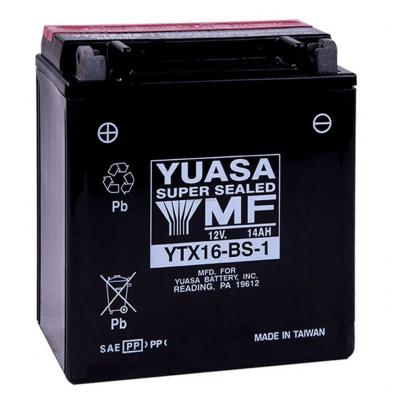 Yuasa AGM YTX16BS-1 motorkerkpr akkumultor, 12V 14,7AH 230A B+ YUASA