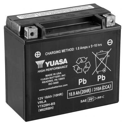 Yuasa AGM YTX20H-BS motorkerkpr akkumultor, 12V 18,9Ah 310A J+ YUASA