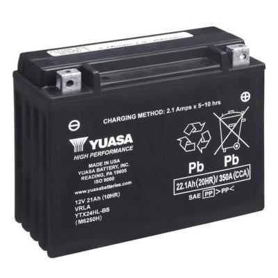 Yuasa AGM YTX24HL-BS motorkerkpr akkumultor, 12V 22,1Ah 350A J+ YUASA