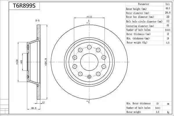 AISIN T6R899S