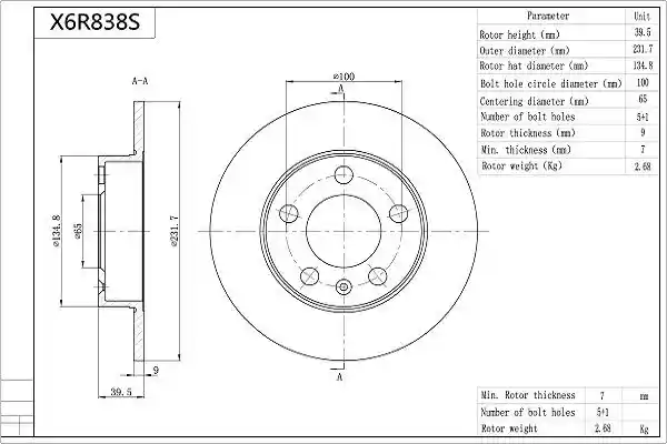 AISIN X6R838S
