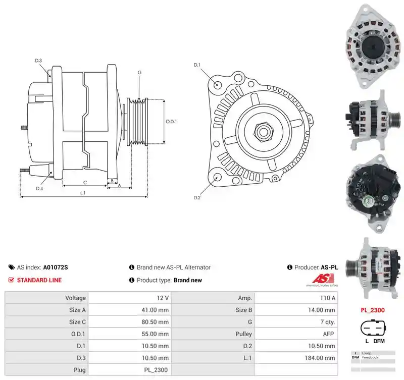 AS-PL A01072S