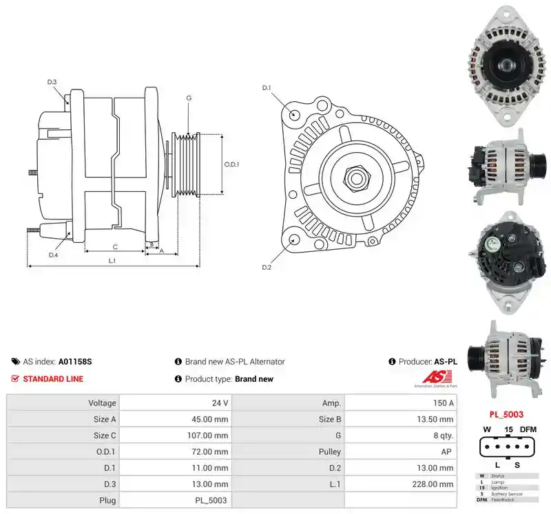 AS-PL A01158S