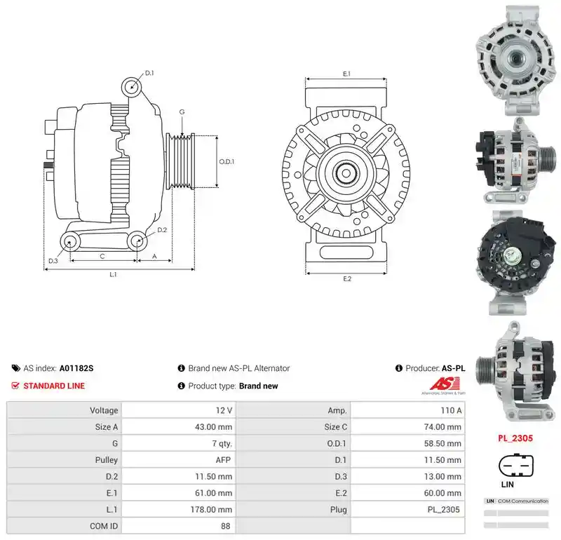 AS-PL A01182S