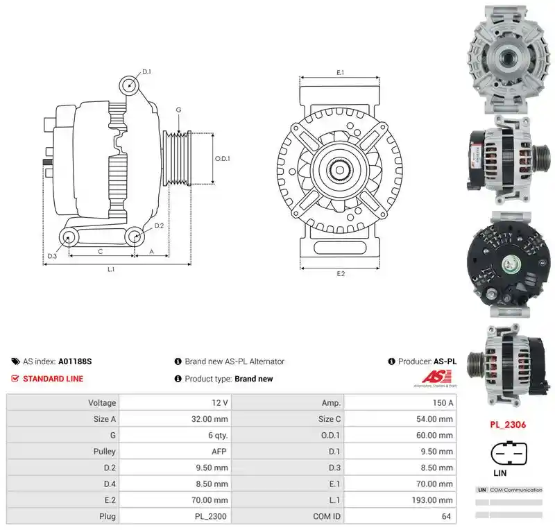 AS-PL A01188S