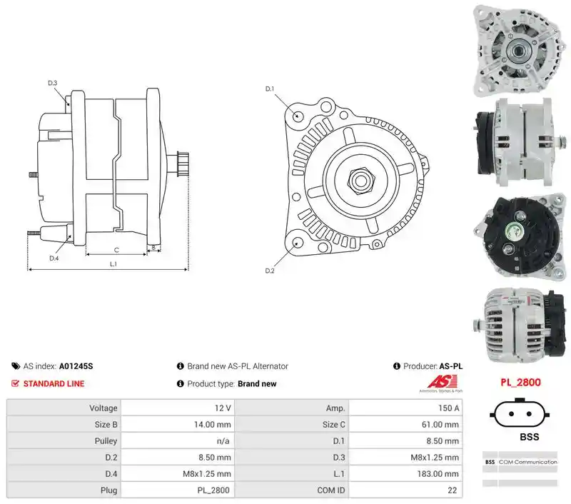 AS-PL A01245S
