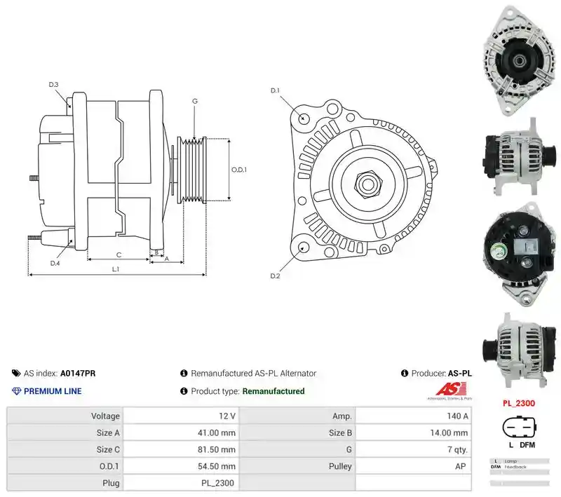 AS-PL A0147PR AS-PL A0147PR