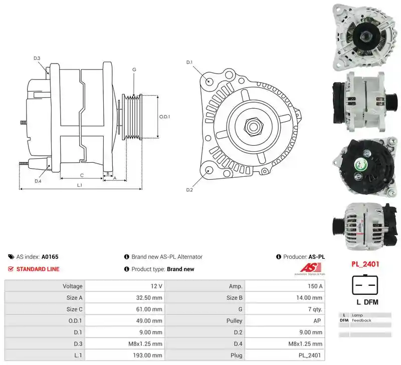 AS-PL A0165 AS-PL A0165