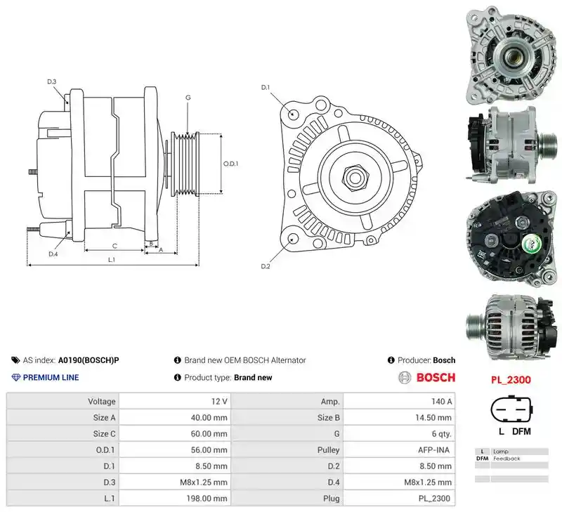 AS-PL A0190(BOSCH)P AS-PL A0190(BOSCH)P
