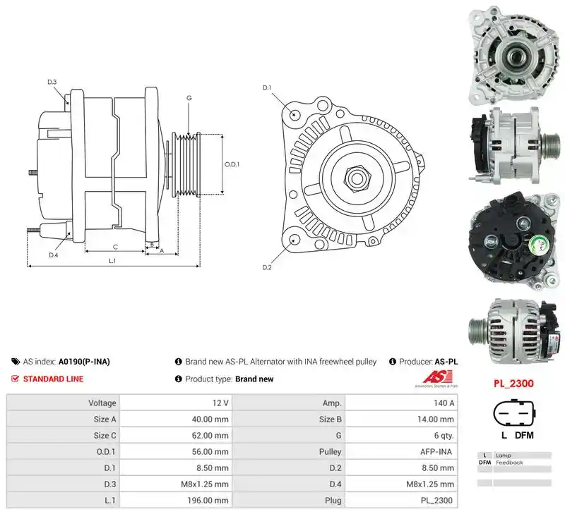 AS-PL A0190(P-INA) AS-PL A0190(P-INA)