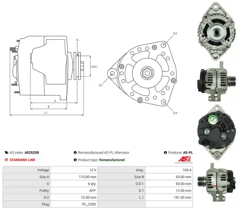 AS-PL A0252SR