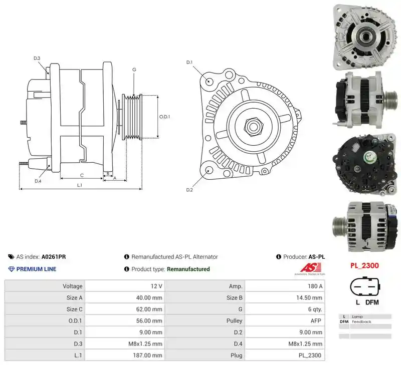 AS-PL A0261PR AS-PL A0261PR