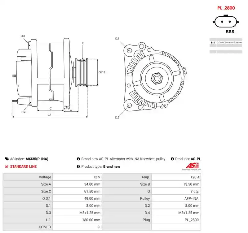 AS-PL A0335(P-INA)