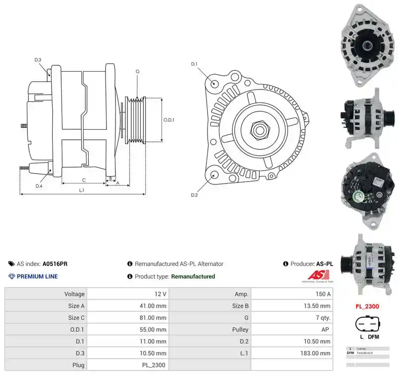 AS-PL A0516PR AS-PL A0516PR