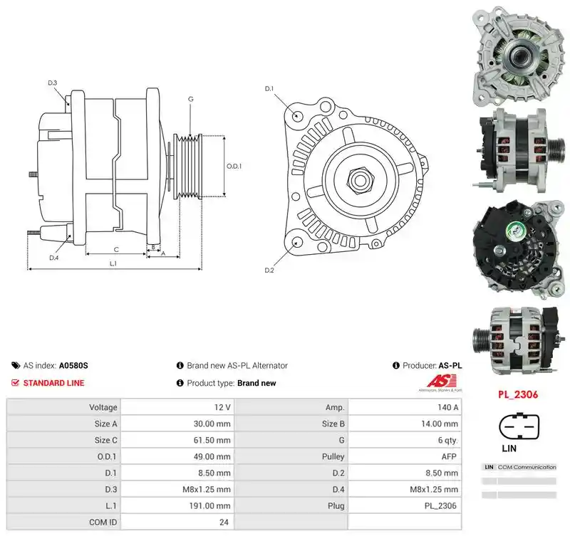 AS-PL A0580S