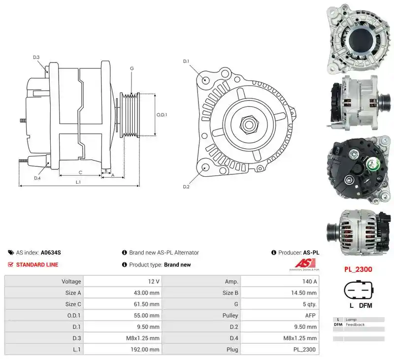 AS-PL A0634S