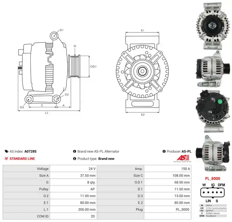 AS-PL A0728S