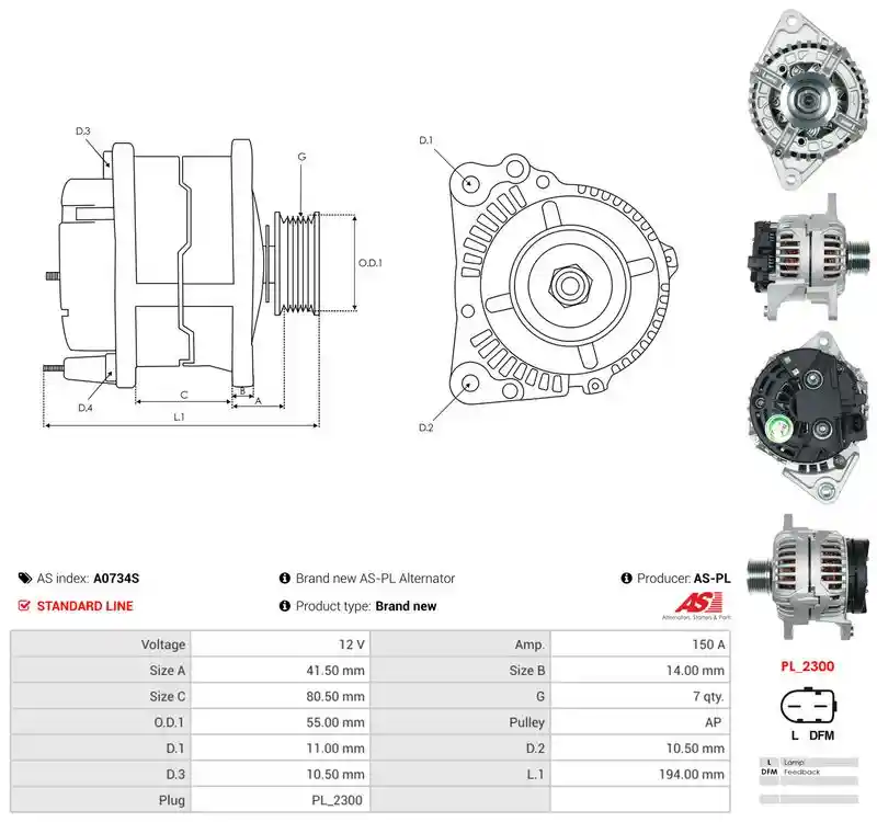 AS-PL A0734S