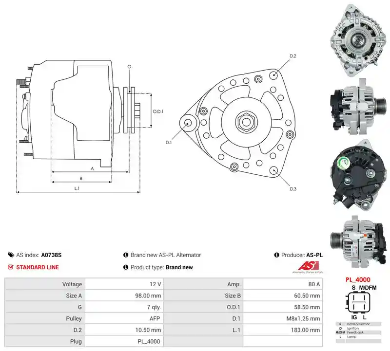 AS-PL A0738S