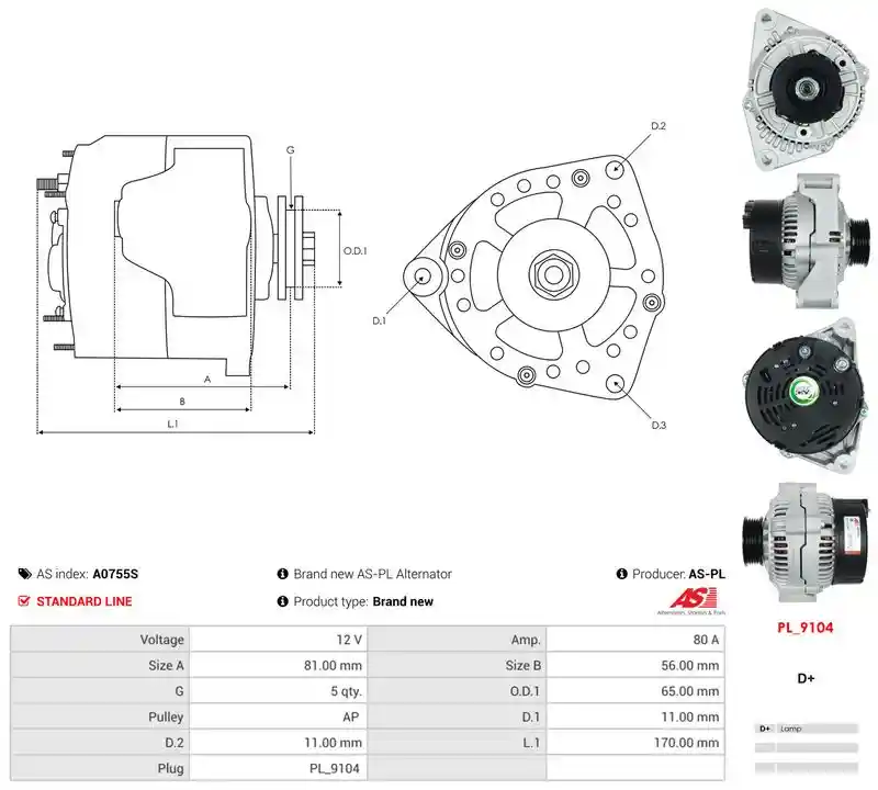 AS-PL A0755S