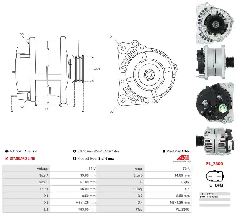 AS-PL A0807S
